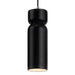 Justice Designs - CER-6510-CRB-CROM-BKCD - One Light Pendant - Radiance Collection - Carbon - Matte Black