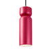 Justice Designs - CER-6510-CRSE-ABRS-BKCD - One Light Pendant - Radiance Collection - Cerise