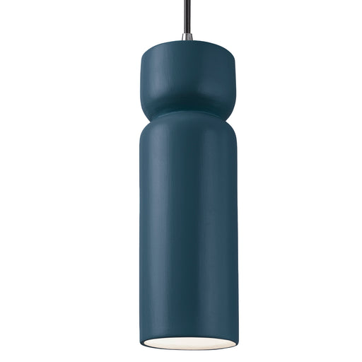 Justice Designs - CER-6510-MID-CROM-BKCD - One Light Pendant - Radiance Collection - Midnight Sky