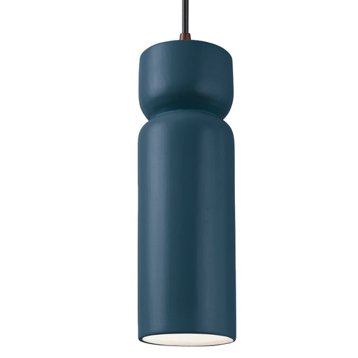 Justice Designs - CER-6510-MID-DBRZ-BKCD - One Light Pendant - Radiance Collection - Midnight Sky