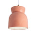 Justice Designs - CER-6515-BSH-DBRZ-WTCD - One Light Pendant - Radiance Collection - Gloss Blush