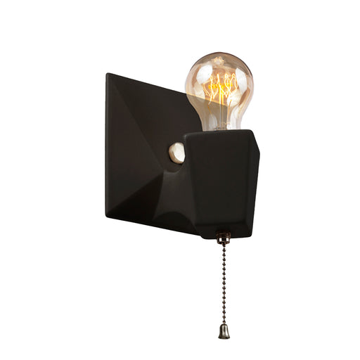 Justice Designs - CER-7011-CRB-NCKL - One Light Wall Sconce - American Classics - Carbon - Matte Black