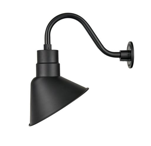 Millennium - LEDRAS12-SB - LED Angle Shade - R Series - Satin Black