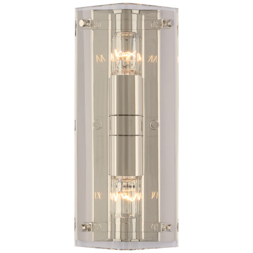Visual Comfort - ARN 2043CG/PN - Two Light Wall Sconce - Clayton - Crystal and Polished Nickel