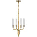 Visual Comfort - ARN 5481HAB-CG - LED Chandelier - Casoria - Hand-Rubbed Antique Brass