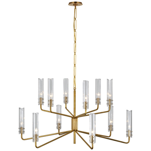 Visual Comfort - ARN 5484HAB-CG - LED Chandelier - Casoria - Hand-Rubbed Antique Brass