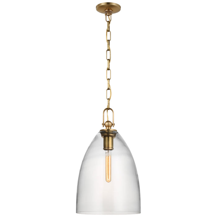 Visual Comfort - CHC 5426AB-CG - LED Pendant - Andros - Antique-Burnished Brass