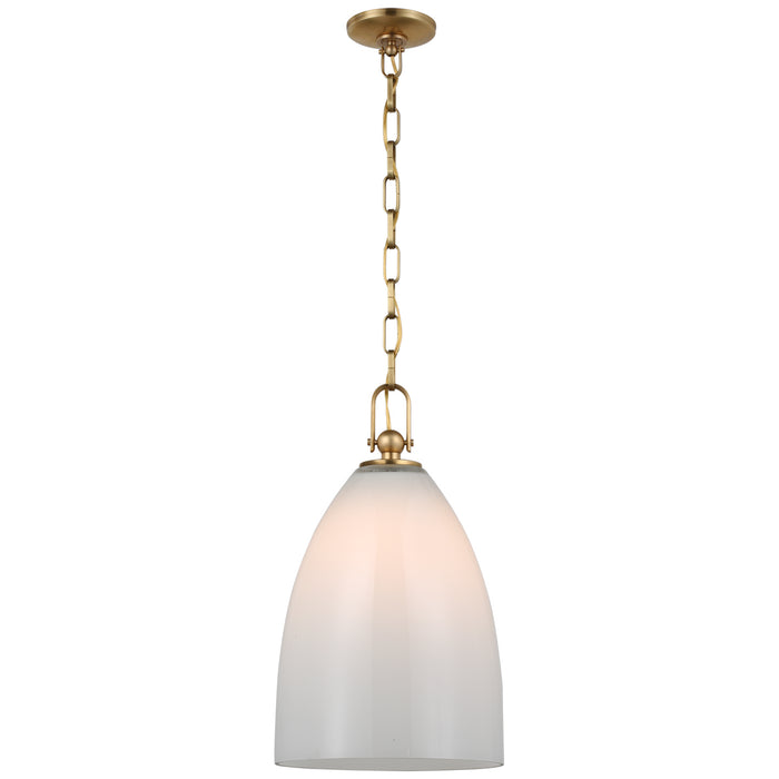 Visual Comfort - CHC 5426AB-WG - LED Pendant - Andros - Antique-Burnished Brass