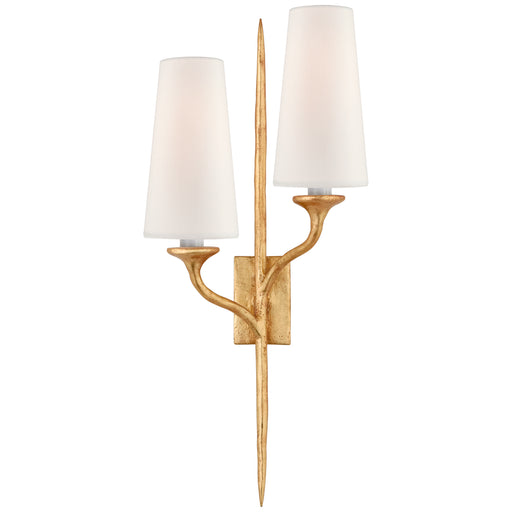 Visual Comfort - JN 2077AGL-L - Two Light Wall Sconce - Iberia - Antique Gold Leaf