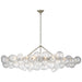 Visual Comfort - JN 5117BSL-CG - LED Linear Chandelier - Talia - Burnished Silver Leaf