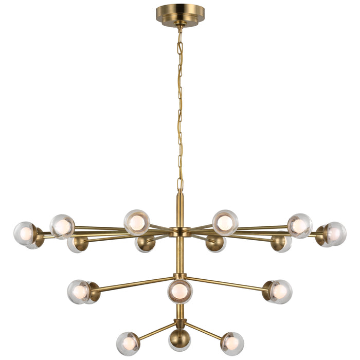 Visual Comfort - KS 5235SB-CG - LED Chandelier - Alloway - Soft Brass