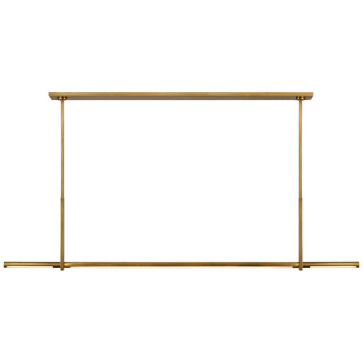 Visual Comfort - KW 5730AB - LED Linear Pendant - Axis - Antique-Burnished Brass