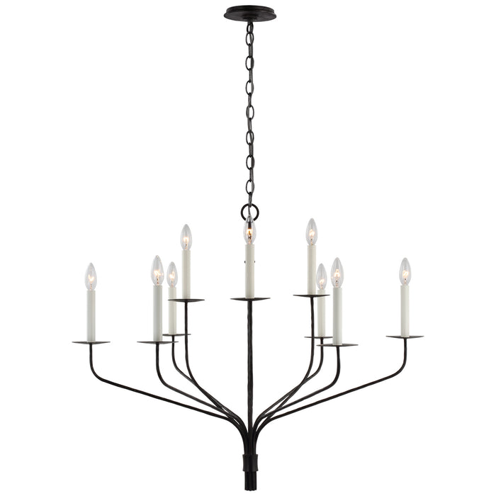 Visual Comfort - S 5752AI - LED Chandelier - Belfair - Aged Iron