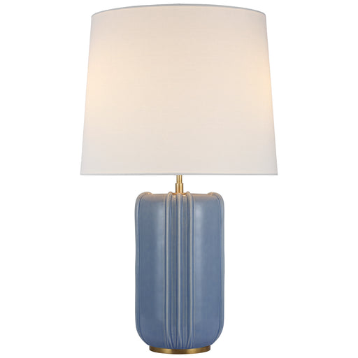 Visual Comfort - TOB 3687PBC-L - LED Table Lamp - Minx - Polar Blue Crackle