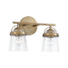 Capital Lighting - 147021AD-534 - Two Light Vanity - Madison - Aged Brass