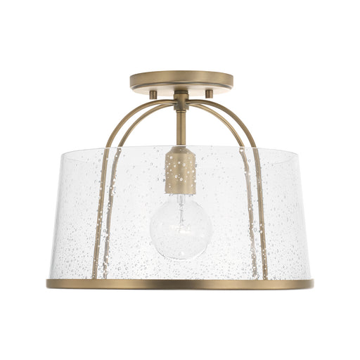 Capital Lighting - 247011AD - One Light Semi-Flush Mount - Madison - Aged Brass