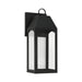 Capital Lighting - 946311BK-GL - One Light Outdoor Wall Lantern - Burton - Black
