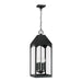 Capital Lighting - 946342BK - Four Light Outdoor Hanging Lantern - Burton - Black
