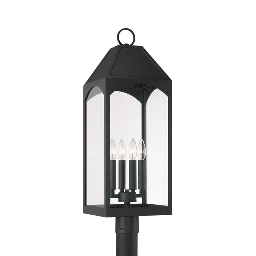 Capital Lighting - 946343BK - Four Light Outdoor Post Lantern - Burton - Black
