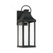 Capital Lighting - 946411BK-GL - One Light Outdoor Wall Lantern - Bradford - Black