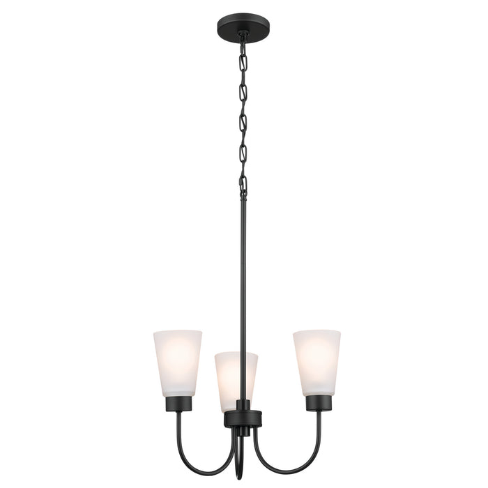 Kichler - 52442BK - Three Light Chandelier - Erma - Black