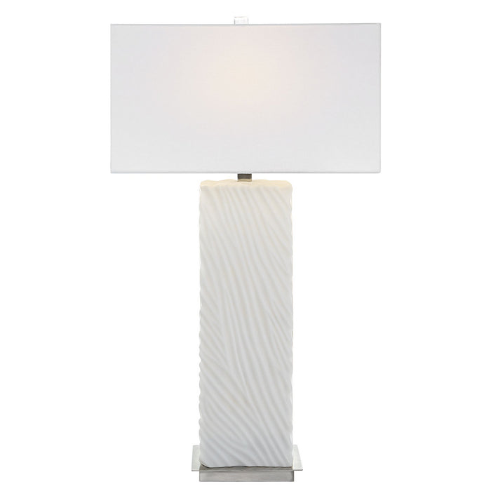 Uttermost - 30066 - One Light Table Lamp - Pillar - Brushed Nickel