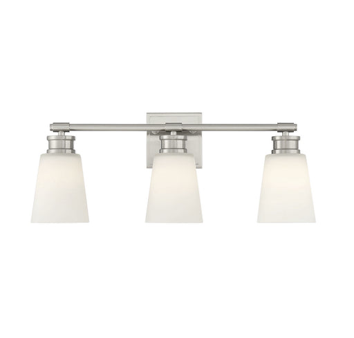 Meridian - M80055BN - Three Light Bathroom Vanity Light - Brushed Nickel