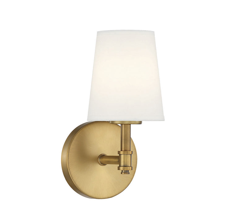 Meridian - M90067NB - One Light Wall Sconce - Natural Brass