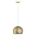 Livex Lighting - 40801-01 - One Light Pendant - Piedmont - Antique Brass