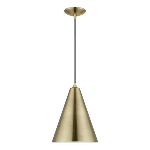 Livex Lighting - 40852-01 - One Light Pendant - Dulce - Antique Brass
