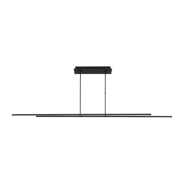 Tech Lighting - 700LSSTG284B-LED927-277 - LED Linear Suspension - Stagger - Nightshade Black