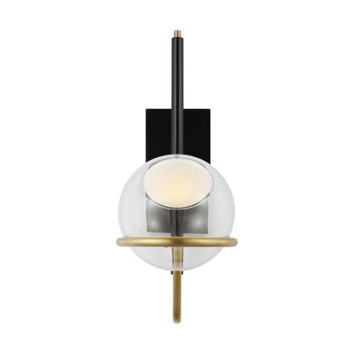 Tech Lighting - 700WSCRBY18BNB-LED927 - LED Wall Sconce - Crosby - Glossy Black/Natural Brass