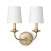 Regina Andrew - 15-1166 - Two Light Wall Sconce - Gold Leaf