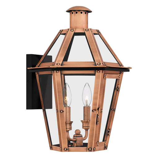 Quoizel - BURD8413AC - Two Light Outdoor Wall Lantern - Burdett - Aged Copper