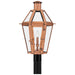 Quoizel - BURD9015AC - Three Light Outdoor Post Lantern - Burdett - Aged Copper