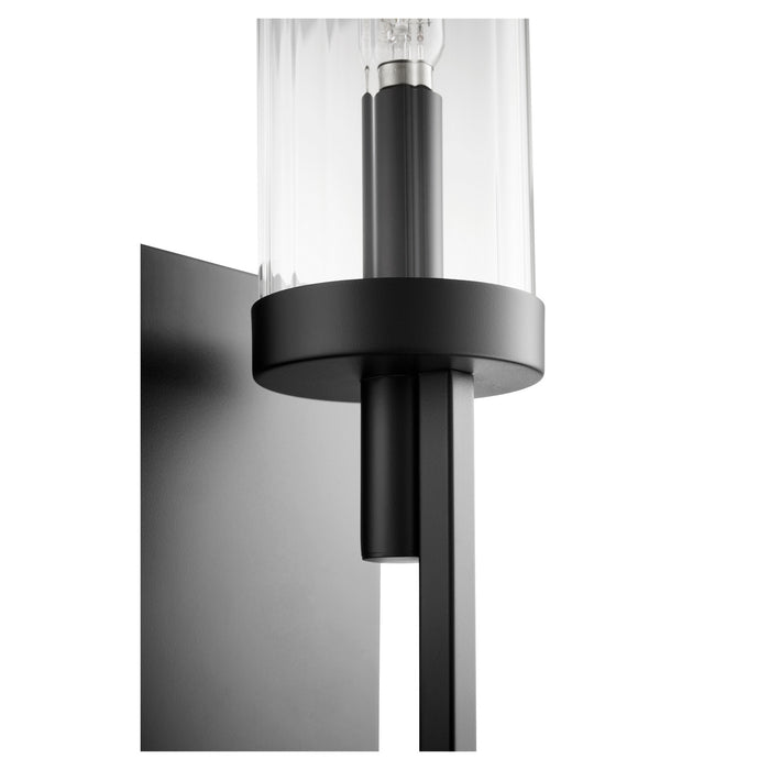 Quorum - 501-1-69 - One Light Wall Mount - Ladin - Noir w/ Clear Glass