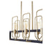 Quorum - 66-8-6980 - Eight Light Chandelier - Howe - Noir w/ Aged Brass