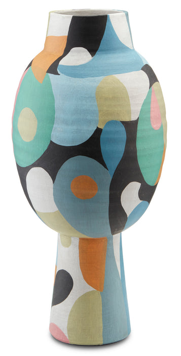 Currey and Company - 1200-0461 - Vase - Blue/Green/Black/Yellow