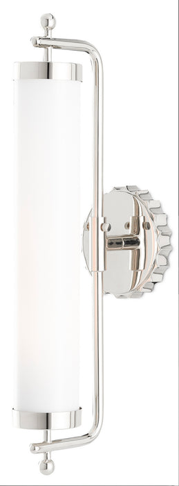 Currey and Company - 5000-0142 - One Light Wall Sconce - Barry Goralnick - Polished Nickel
