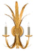 Currey and Company - 5000-0188 - Two Light Wall Sconce - Bunny Williams - Grecian Gold Leaf