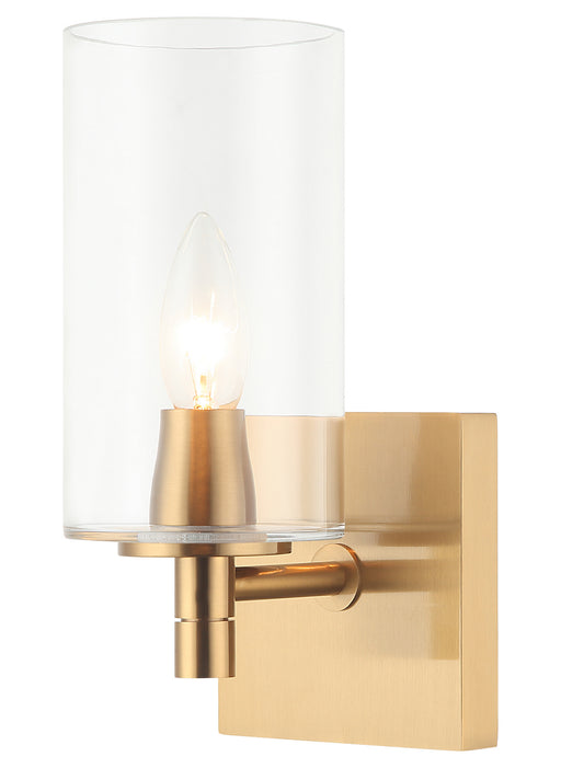 Matteo Lighting - S04901AGCL - Wall Sconce - Candela - Aged Gold Brass
