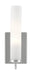 Currey and Company - 5800-0011 - One Light Wall Sconce - Polished Nickel/Opaque Glass