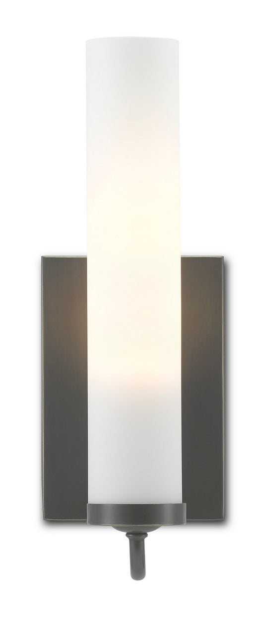 Currey and Company - 5800-0012 - One Light Wall Sconce - Oil Rubbed Bronze/Opaque Glass