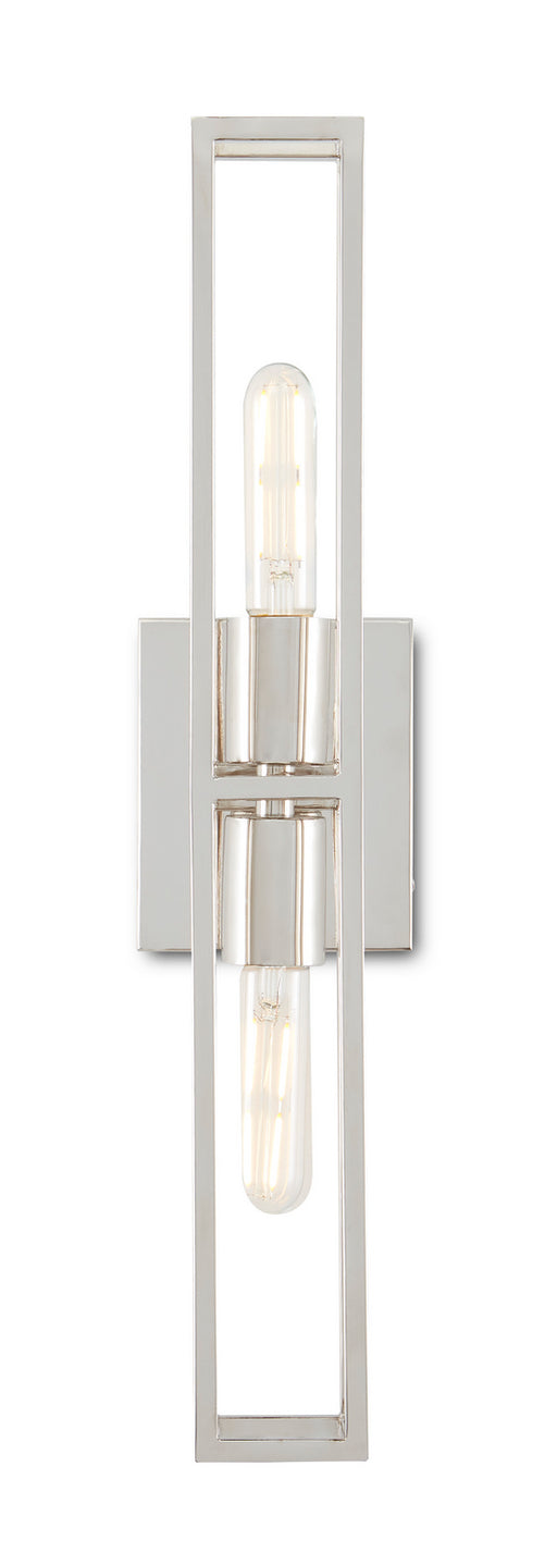 Currey and Company - 5800-0020 - Two Light Wall Sconce - Polished Nickel
