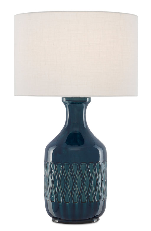 Currey and Company - 6000-0515 - One Light Table Lamp - Samba - Ocean Blue