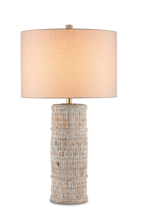 Currey and Company - 6000-0754 - One Light Table Lamp - Whitewashed Water Hyacinth