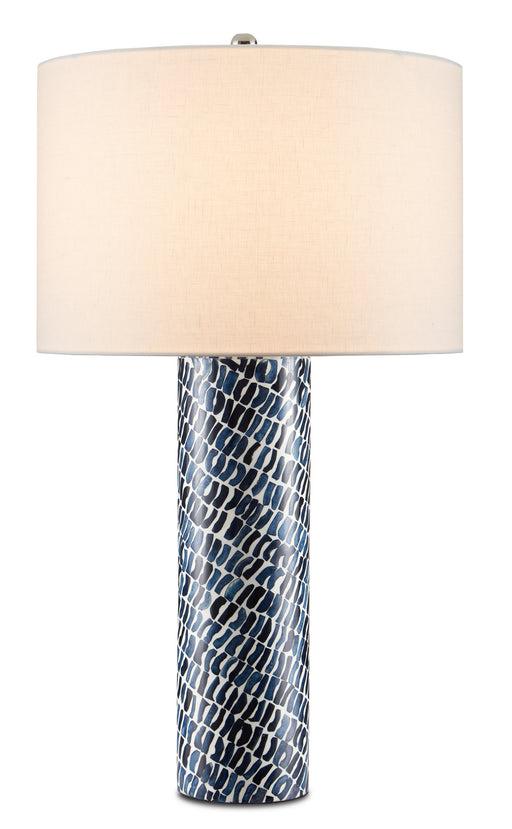 Currey and Company - 6000-0772 - One Light Table Lamp - Blue/White