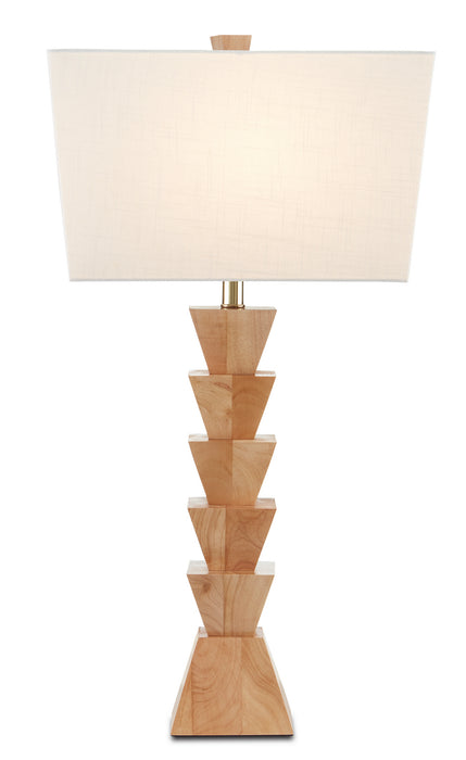 Currey and Company - 6000-0777 - One Light Table Lamp - Natural Wood