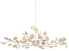 Currey and Company - 9000-0816 - Six Light Chandelier - Contemporary Silver Leaf