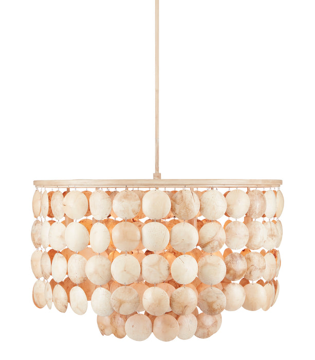 Currey and Company - 9000-0849 - Six Light Chandelier - Coco Cream